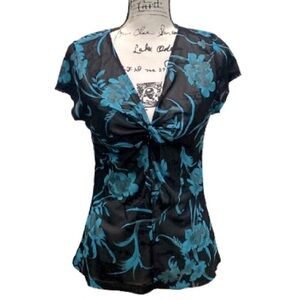 Cato Sheer Floral Top L